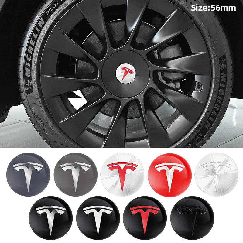 Premium Tesla Wheel Emblem Stickers™