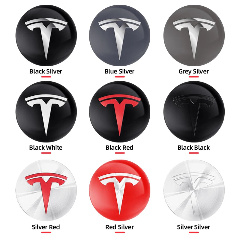 Premium Tesla Wheel Emblem Stickers™