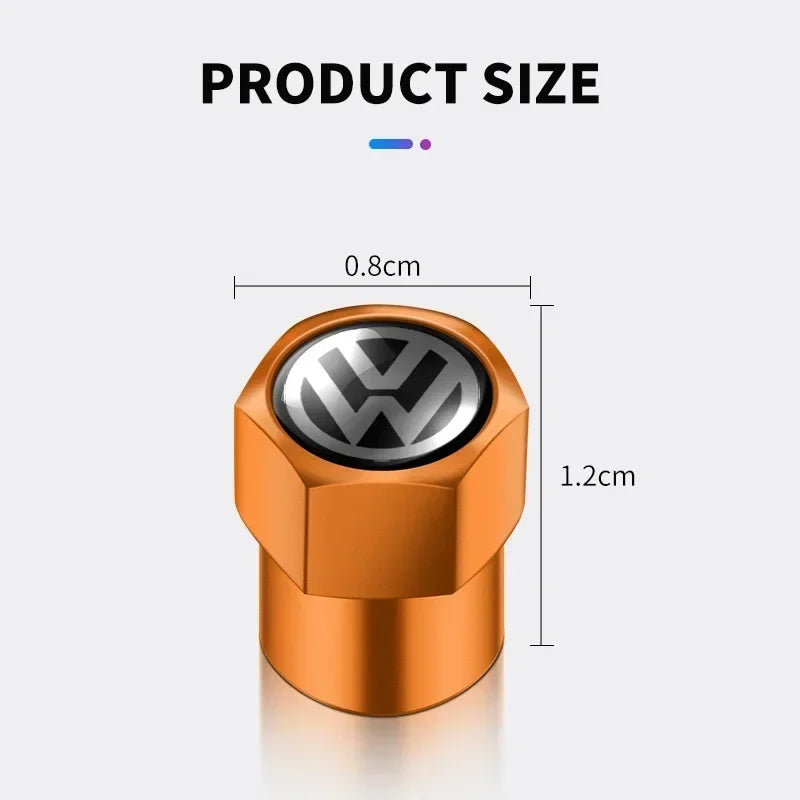 Premium Aluminum Valve Caps for VW™
